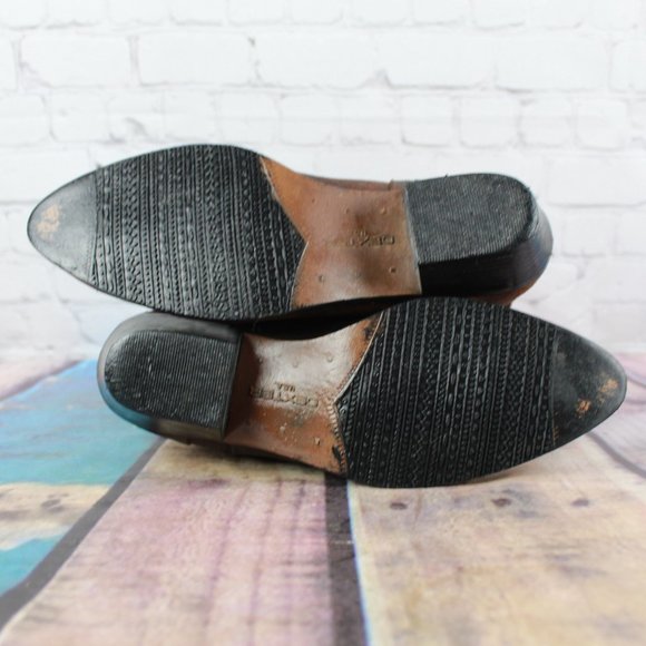 Dexter Leather Mid Calf Western Boots Size 7 - Picture 7 of 9